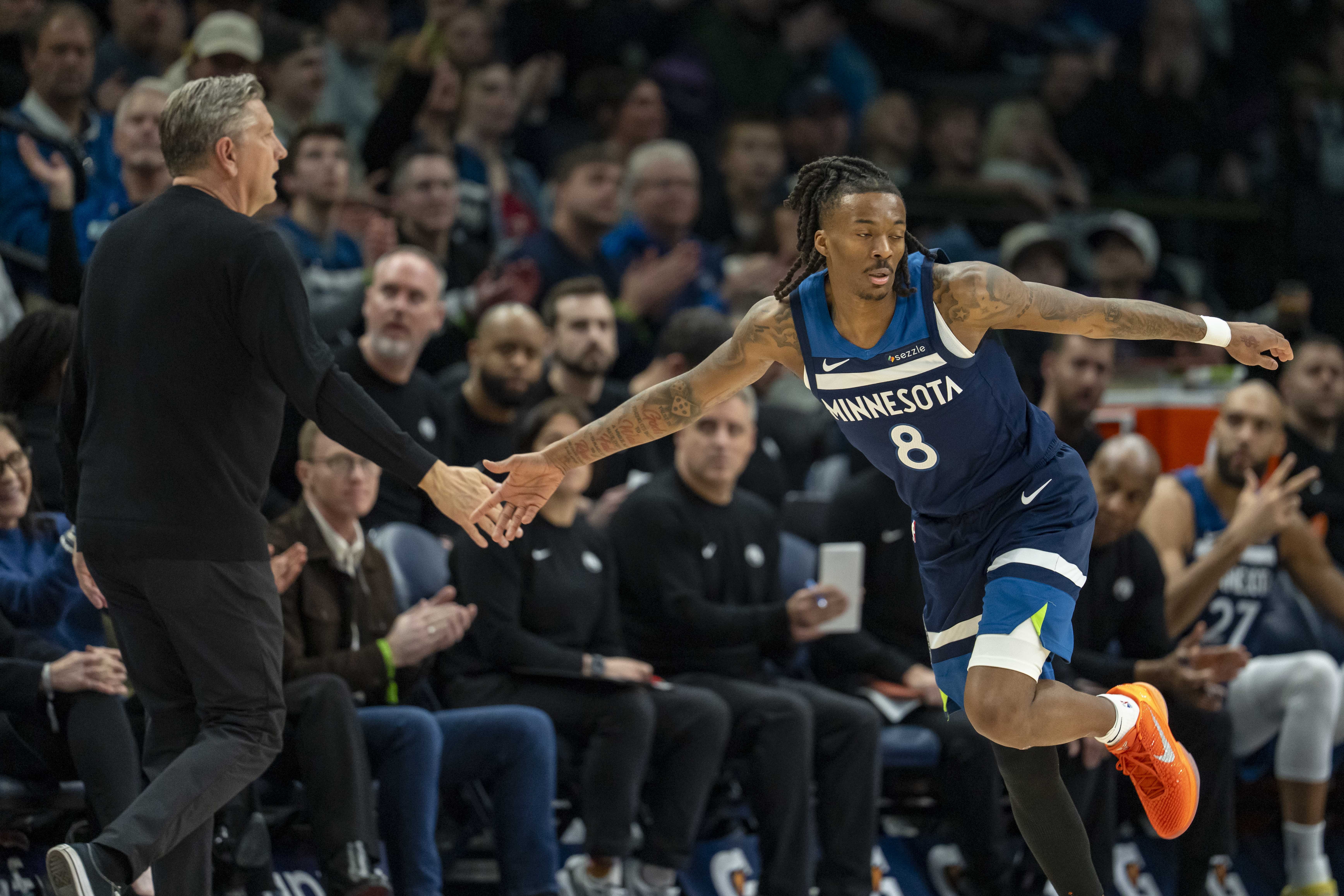 开云体育平台-爱德华兹：海兰德一旦进一个球就可能爆发 这可能在季后赛发生