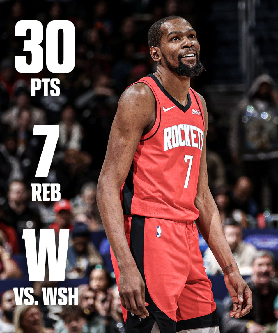 开云体育-连续三场30+队史首人！KD1点成历史第二 37岁助火箭更上一层楼